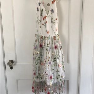 Embroidered Floral Dress
